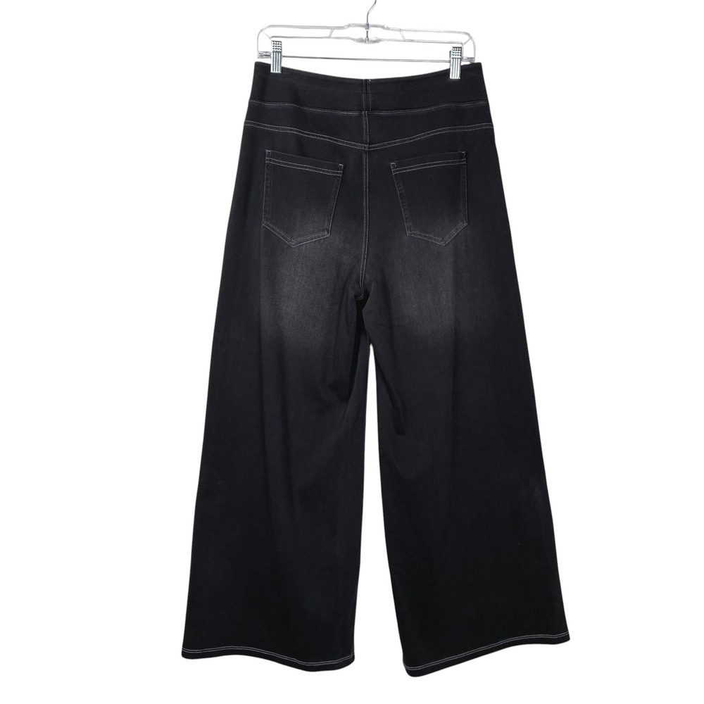 Halara Womens Flex High-Waisted Pockets Baggy Wide Leg Jeans Size XL Black - Picture 3 of 15